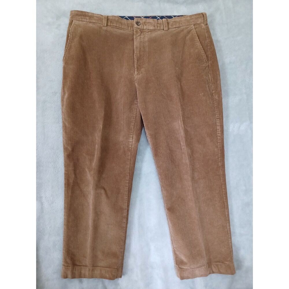 Brooks Brothers 42x26 Corduroy Pants Clark Tan Wide Wale Office Preppy‎ Academia